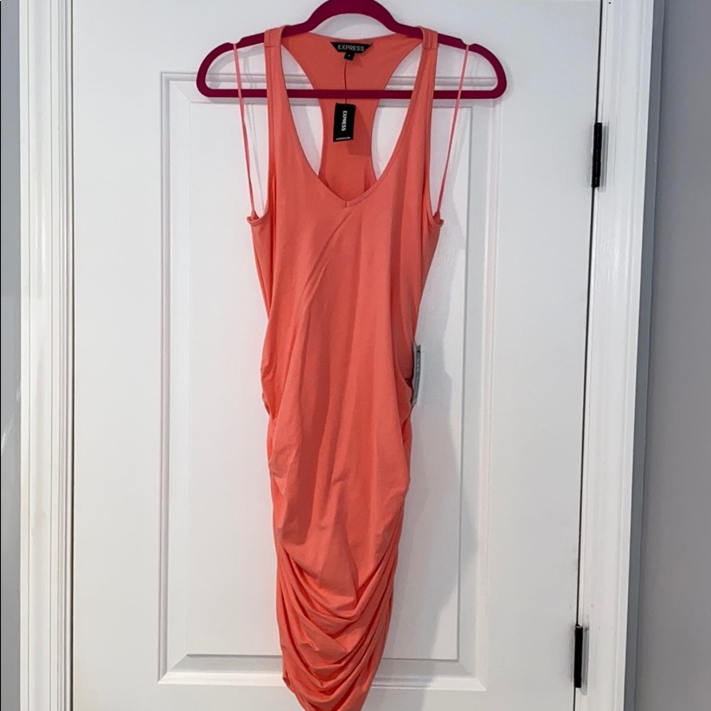 Express ruched little Coral dress